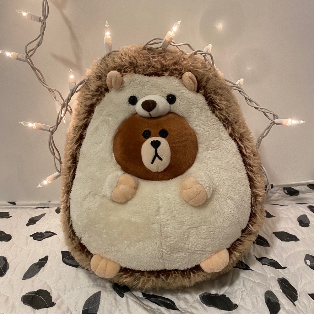 Korea LINE Friends Brown Hedgehog Plush